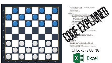 Checkers Game using Excel VBA - Code Explained