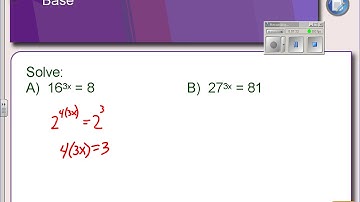 7-5 Part 1 Solving Exponential Equations