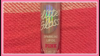 Glitter Gloss Sparkling Lip Oil 👄 Victoria’s Secret Pink 🎀 Whipped Vanilla