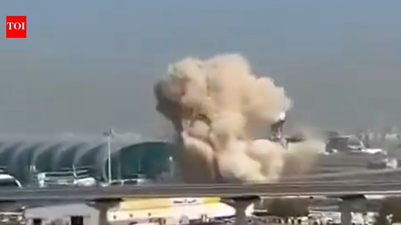 Drone strike near Dubai airport as Iran’s president apologises to Gulf nations for attacks