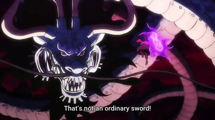 Zoro shows Kaido Enma's True Power | Kaido sees Oden in Zoro | English Subtitle