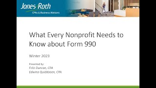 What Every Nonprofit Needs to Know about Form 990