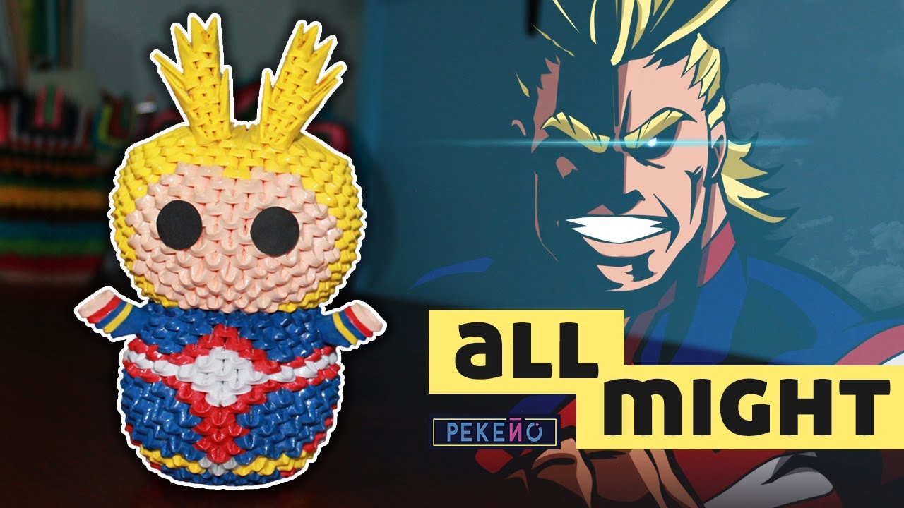 All Might 3D Origami | Pekeño ♥