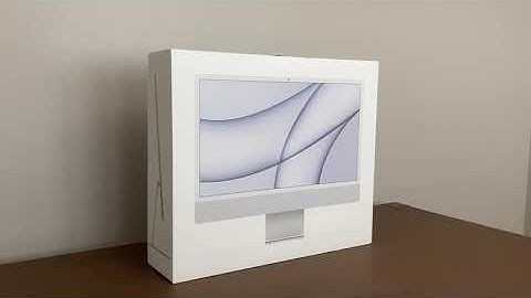 Apple iMac M1 24-inch Magic Keyboard Touch ID Numeric Keypad 4K Unboxing (No commentary)