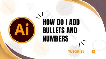 How to add bullets and numbering in Illustrator