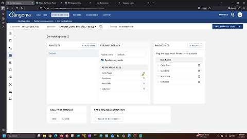 (BV/BV+) Admin Only: Uploading New Music On Hold and Call Park Timer