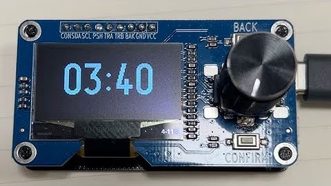 Arduino, ESP32, or micropython small project, a Pomodo clock with menu version 2
