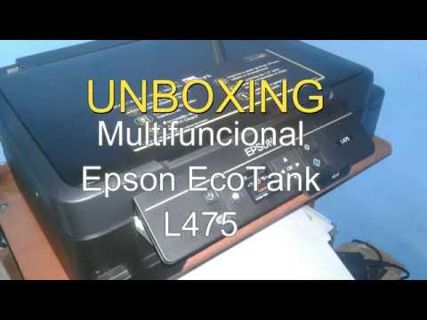 UNBOXING Epson Eco Tank L475 Impressora Multifuncional - YouTube