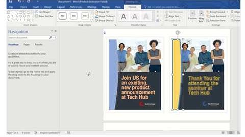 Create a Business Card Invitation |Thank You Card with MS Word in 2 Minutes