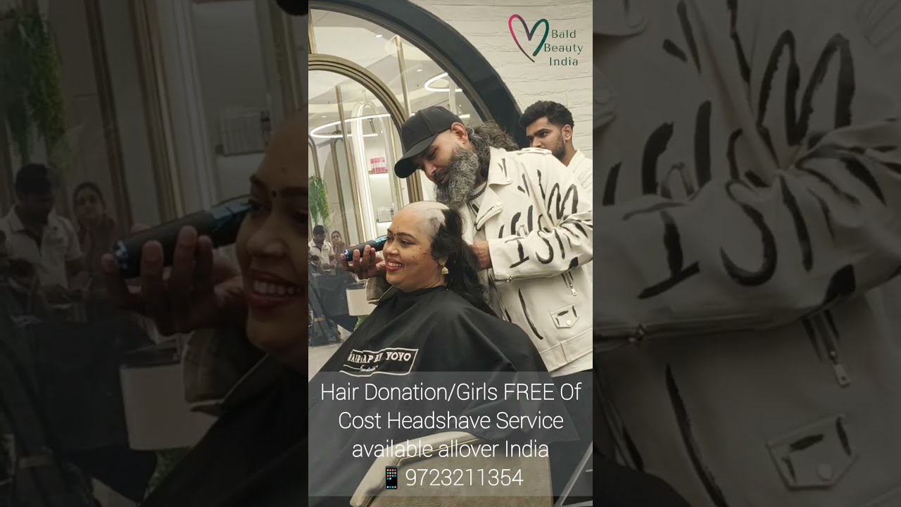 Young Girl Headshave | Hair Donation for Cancer Patients | FREE Of Cost Girls Headshave Service
