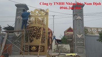 ✅ Lắp đặt cổng nhôm đúc tại Quảng Ninh