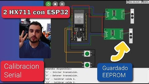 ESP32 + 2-HX711: Calibración Fácil con Menú Serial y EEPROM (Tutorial Completo)