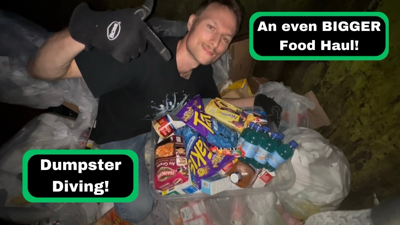 An Even BIGGER Food Haul! Full Trunk From Dumpster Diving!