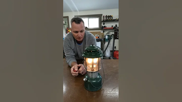 The secret to lighting a Coleman lantern! #colemanlantern #pressurelantern #lantern