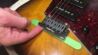 How to level a 2-point Music Man tremolo bridge plate