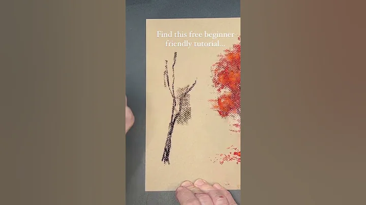 Easy autumn tree painting tutorial /Find the full ...