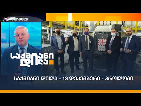 #საქმიანიდილა - 13 დეკემბერი - პროლოგი