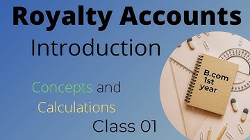 #1 Royalty Accounts. [Meaning and Introduction]~ B.com/M.com/CA/CMA