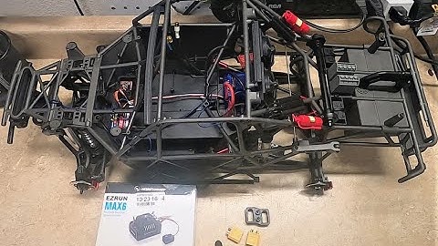 Building up a Traxxas UDR part 6 Installing Max6 ESC w/ XT90 connectors and rewiring factory lights