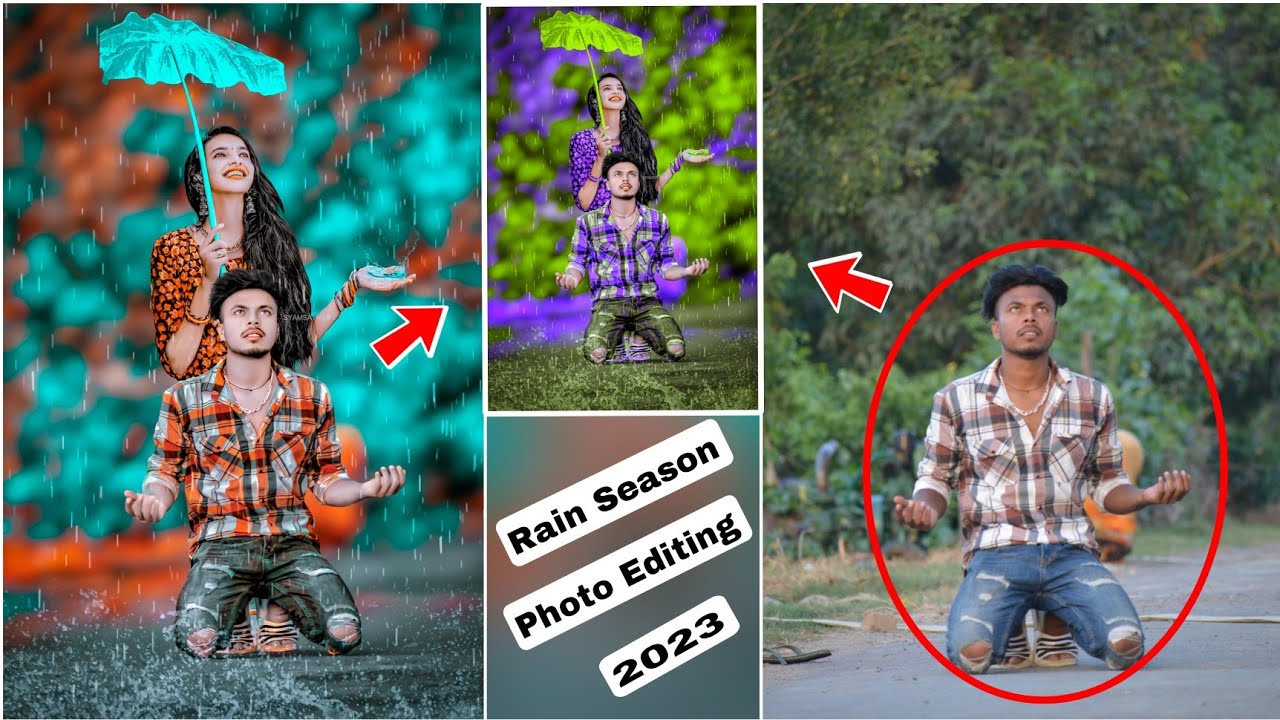 Rain Season Photo Editing PicsArt |Baarish vala photo Editing karna sikhe | Full Hindi Tutorial 2023