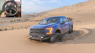 Ford F-150 Raptor |Offroading in Desert - Forza Horizon 5 | Logitech g920 gamepla