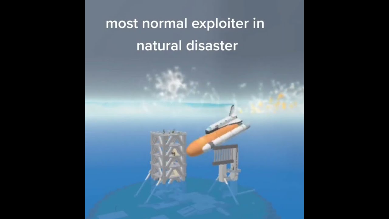 Most Normal Exploiter In Natural Disaster Survival Roblox Meme Shorts Fyp
