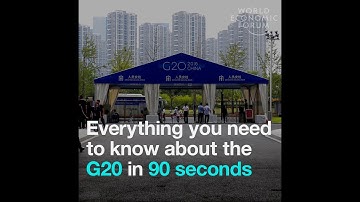 Everything you need to know about the G20 in 90 seconds