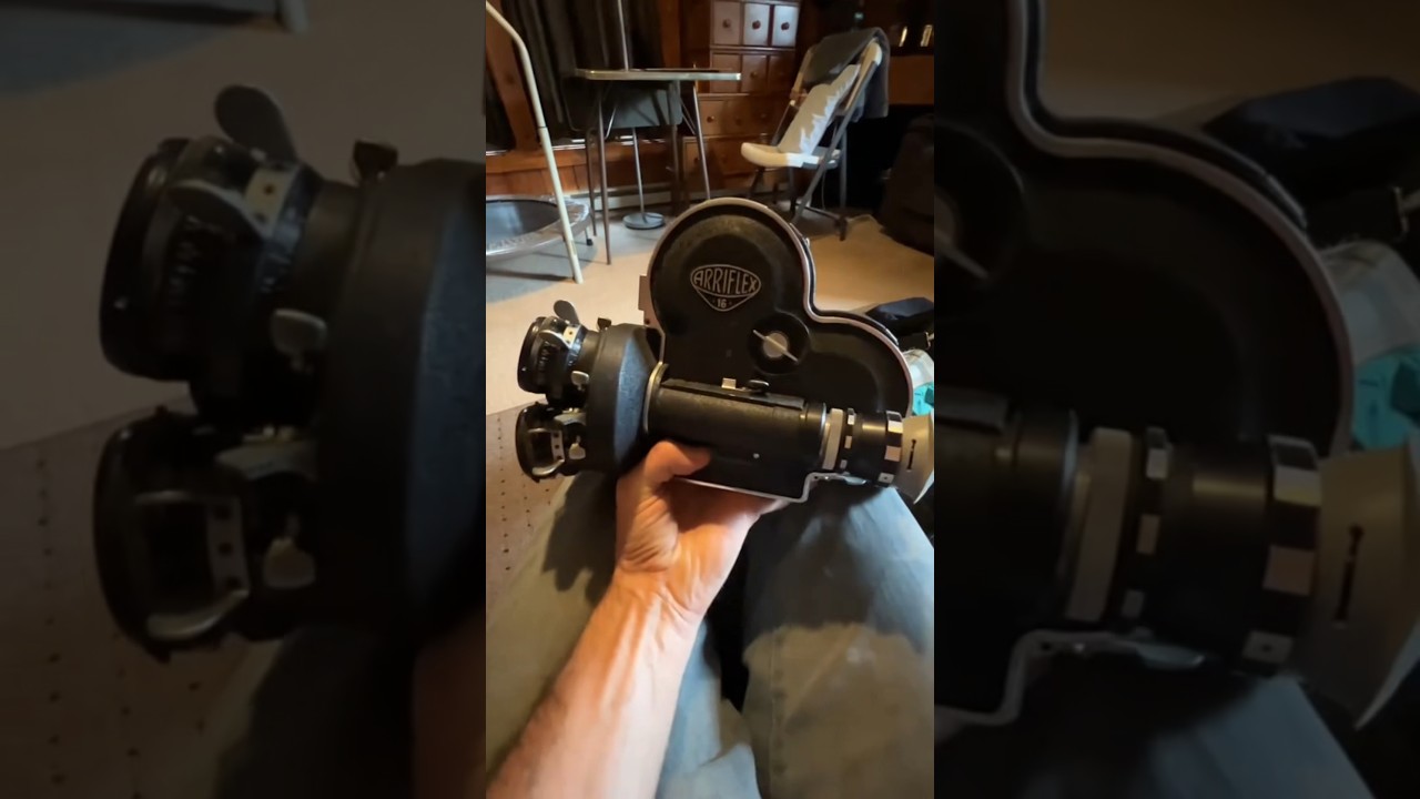 Эта 16-миллиметровая кинокамера Arriflex имеет ОЧЕНЬ крутую функцию.