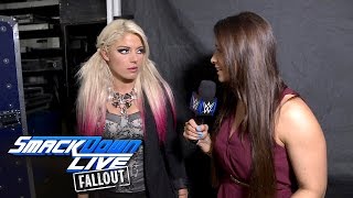 Alexa Bliss promises to humiliate Becky Lynch at WWE TLC: SmackDown LIVE Fallout, Nov. 29, 2016