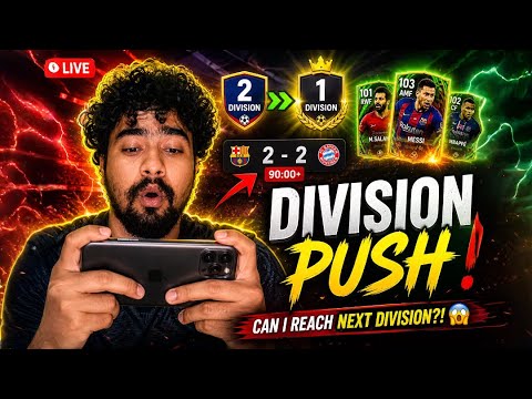 🔥 ROAD TO DIVISION 1 in eFootball 2026 Mobile | Intense Rank Push Live ...