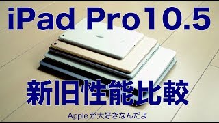 新型iPad Pro 10.5インチレビュー#2：ベンチマーク恐るべし！／性能などを先代iPadPro 9.7インチ他と徹底比較