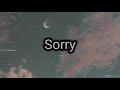 Sorry-Halsey(Lyrics)