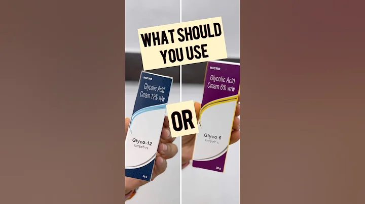 Glyco 6 Cream | Glycolic Acid 6% vs Glycolic acid 12% | How to use Glycolic Acid? #shorts