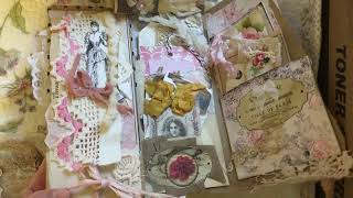 (Sold, Thank you!) Finally Finished my LARGE Shabby Chic / Vintage Altered File Folder