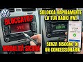 ICodice Radio VW Bloccato? Togliere "SAFE" e Sbloccare Autoradio (Senza Concessionario)
