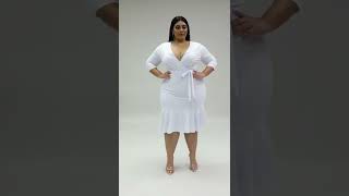 Plus size beauty💋 woman in office Crush dress #Beautiful babe💃#curvy model fashion 💄🌹 #viralshorts