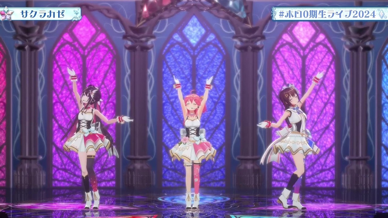 Sora, AZKi & Miko Sing Sakurakaze (サクラカゼ) 【0th Gen 3DLIVE