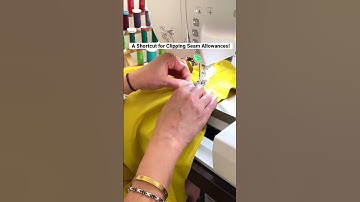 Sewing 🧵 Tip💡 — A Shortcut for Clipping Seam Allowances.