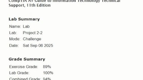 Hardware Lab Simulation 2-2: Using Msinfo32 Memory and Components