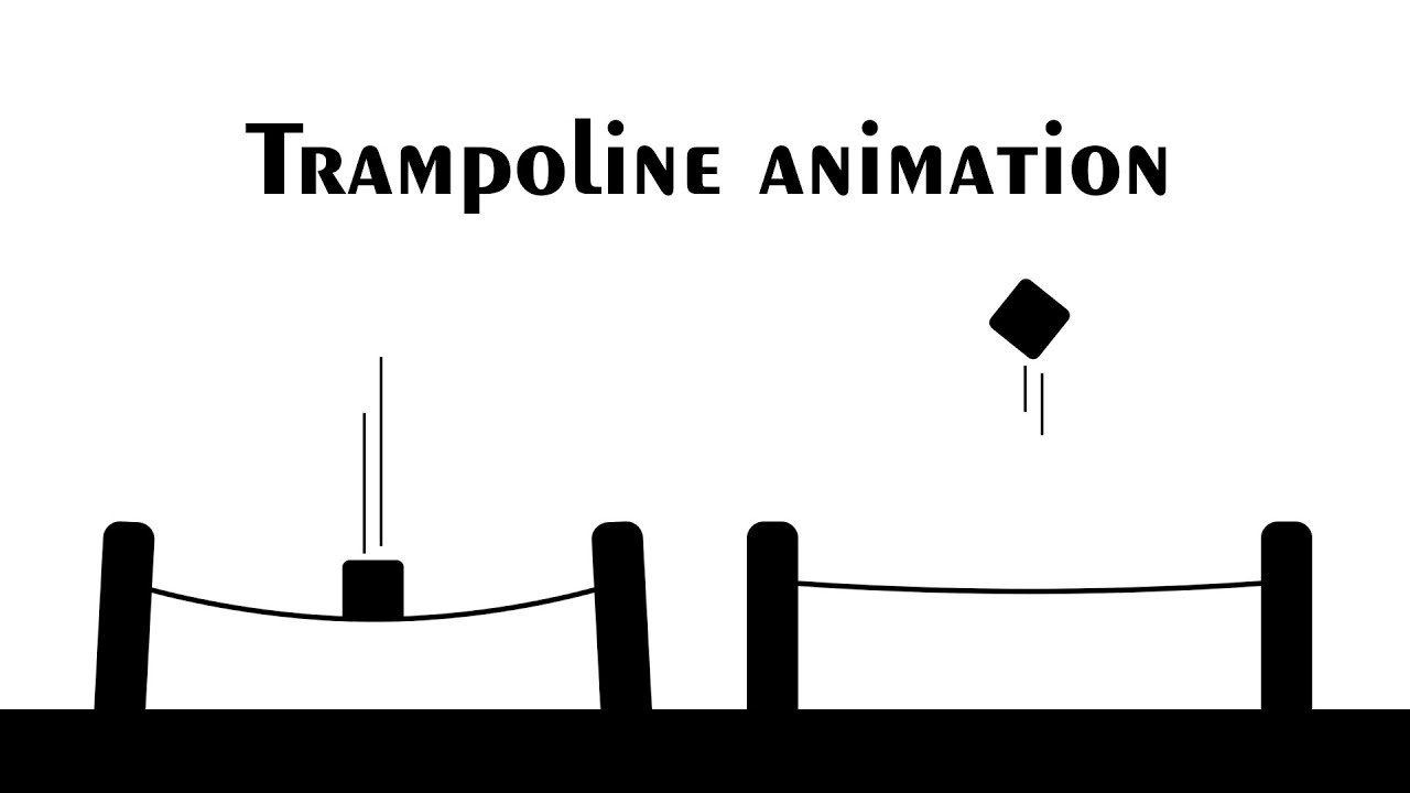 Problemer retfærdig fyrværkeri Trampoline animation in After Effects - YouTube