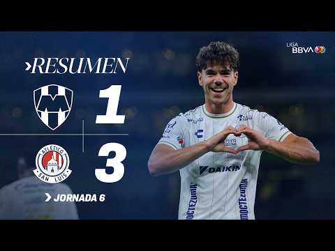 Rayados pierde con un resultado de 1-3 ante San Luis