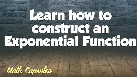 How to Write an Exponential Function