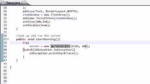 Intermediate Java Tutorial - 40 - Setting Up the Server