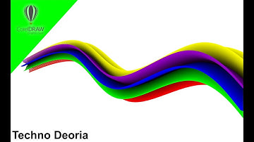 #How to #Create Fluid Color Abstract Background in Coreldraw | #Coreldraw tutorial | #Techno Deoria