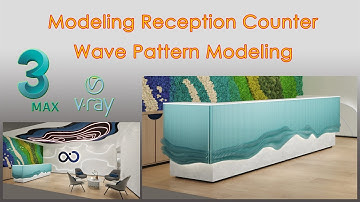 Parametric Reception Counter Modeling | 3ds Max Modeling