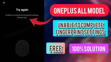 Any OnePlus Unable to complete fingerprint settings solution💯 , One+ fingerprint calibration process