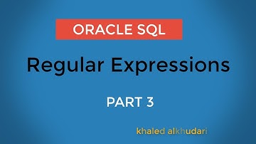 Regular Expressions in oracle part 3/ Arabic