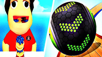 Pancake Run vs Going Balls 2VGTY ! iOS Android new Max Level Game Trailer gaming gameplay