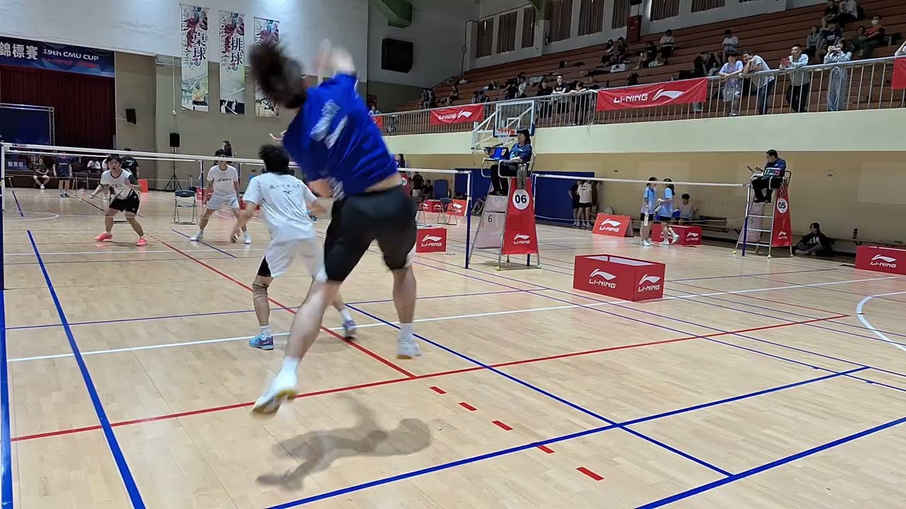 2026李寧中國醫大盃 大專男雙預賽 黑武士明新科大 李振瑋劉峻豪 vs 詹冠易蕭以勝
