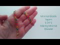 Kum boncuktan kibar ve kolay bileklik yapımı || How to make seed bead bracelet ? #diy